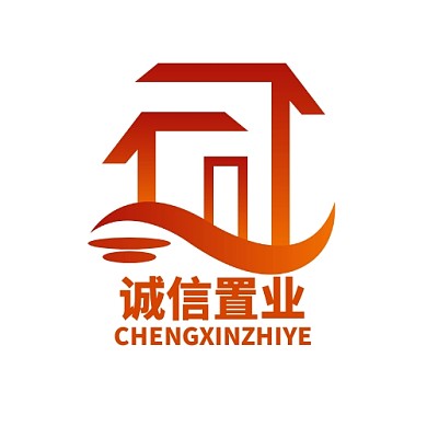 誠信置業(yè)紅色大氣通用logo
