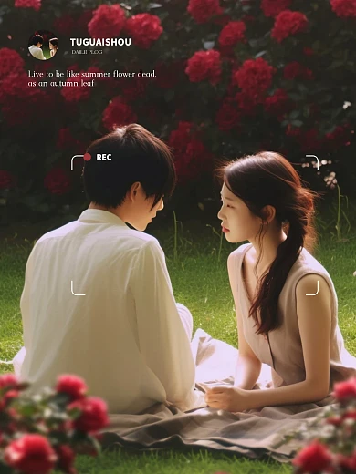 简约质感情侣合照PLOG模板