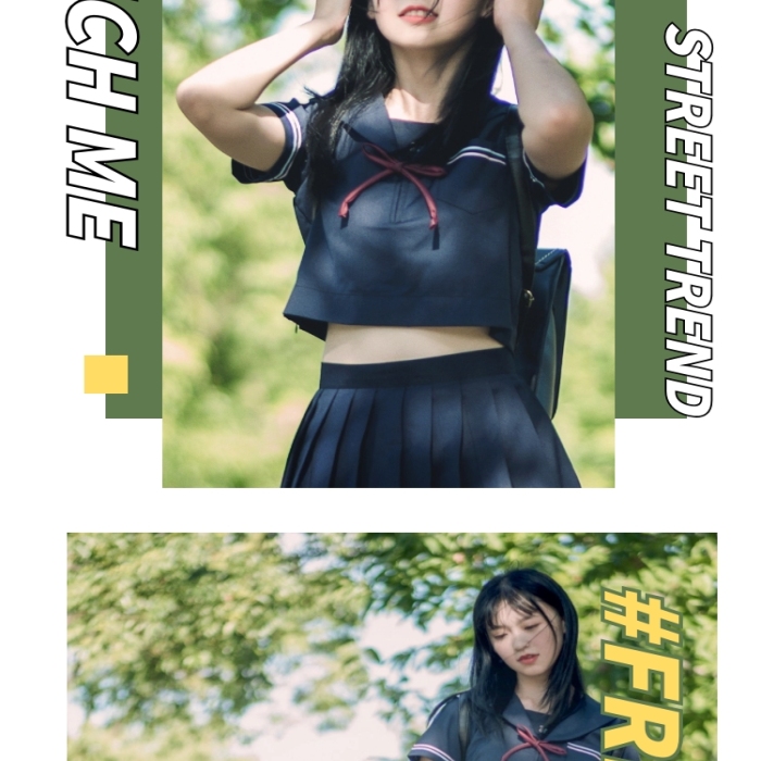 五四54潮流清新女装促销电商详情页