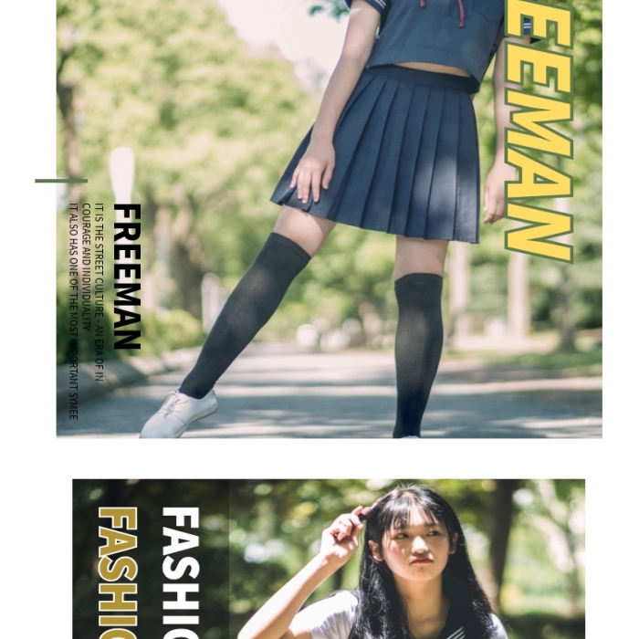 五四54潮流清新女装促销电商详情页