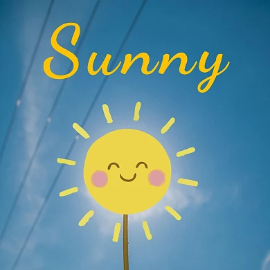 阳光可爱插画简约创意红包头像