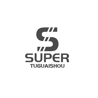 灰色简约纯色字母S企业logo设计