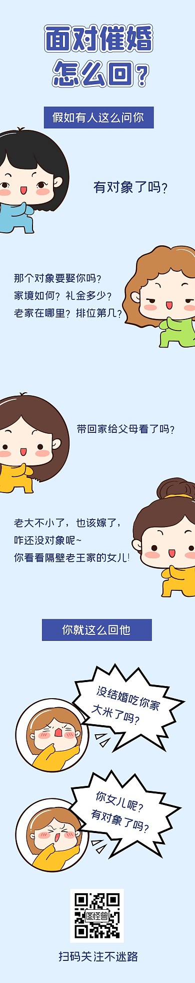 新年日常趣味創(chuàng)意搞笑催婚條漫漫畫