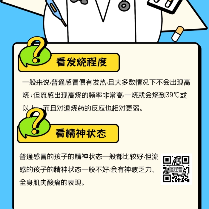 趣味如何判斷孩子是普通感冒還是流感描邊海