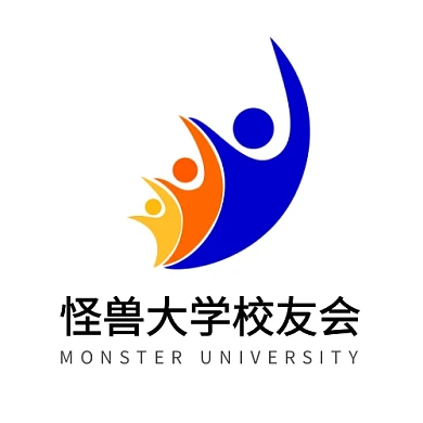 彩色人形图标大学校友会LOGO 