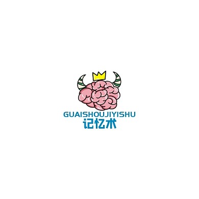 記憶術(shù)LOGO藍色智慧大腦