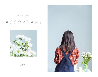 简约英文排版照片拼图