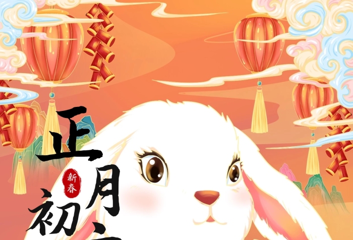 正月初六送窮神新春年俗手機(jī)海報(bào)
