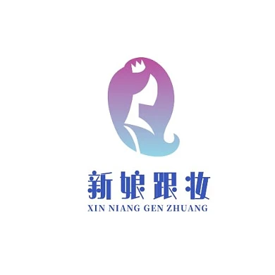 原创创意新娘跟妆logo设计