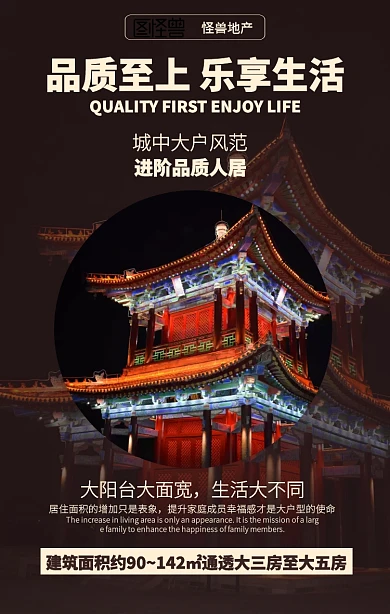 高端时尚房地产宣传营销海报