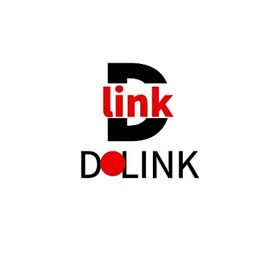 DLINKLOGO创意字体英文黑色红色