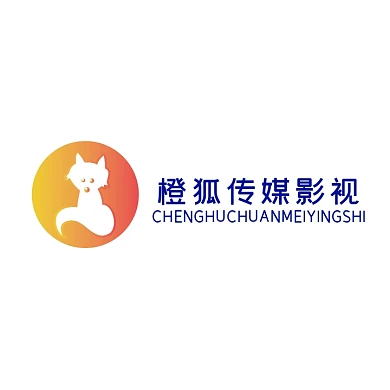 橙狐传媒影视卡通头像Logo
