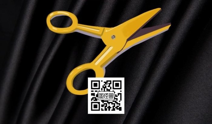 淘宝剪刀热卖简约黑色背景banner