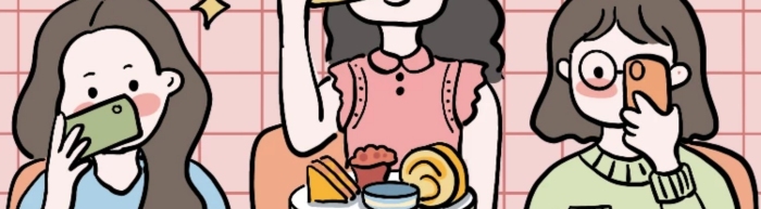 簡約好看的少女心生日快樂賀卡