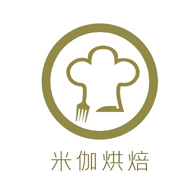 烘焙工坊黃綠色簡(jiǎn)潔logo