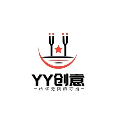 字母YY创意字体简约LOGO