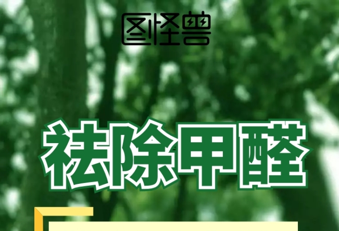 祛除甲醛綠色卡通詳情頁模板