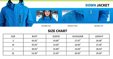 冬季羽绒服尺码介绍信息服饰banner