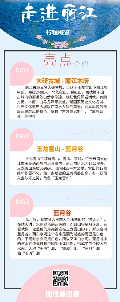 5.1旅游行程详情营销长图