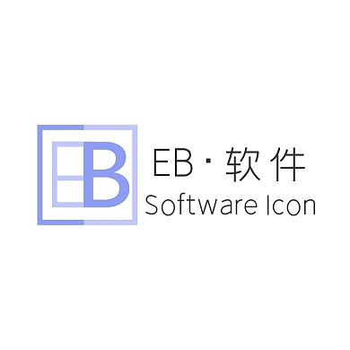 互联网软件制作蓝色创意logo设计