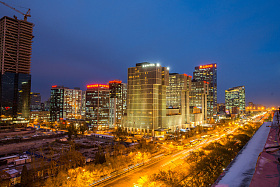 北京城市夜景图片