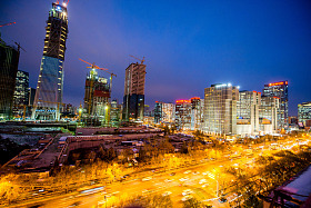 北京城市夜景图片