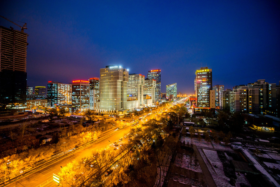 北京城市夜景图片