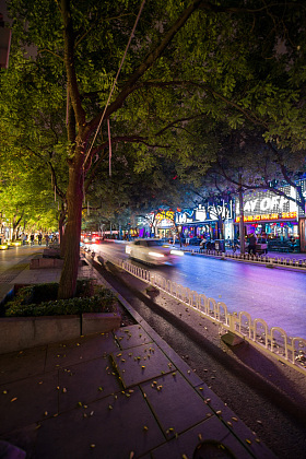 北京商业街夜景