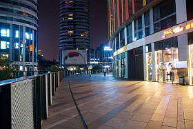 北京商业街夜景