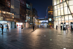 北京商业街夜景