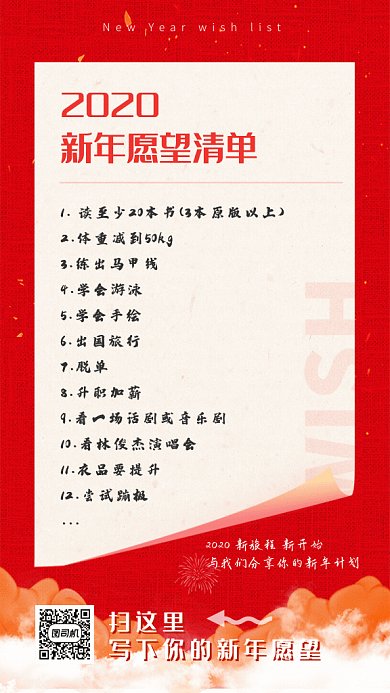 新年愿望清单GIF
