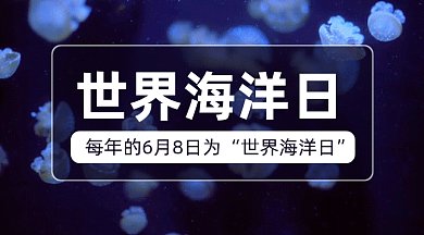 世界海洋日gif横图