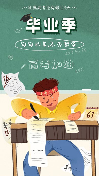 毕业季GIF动态海报