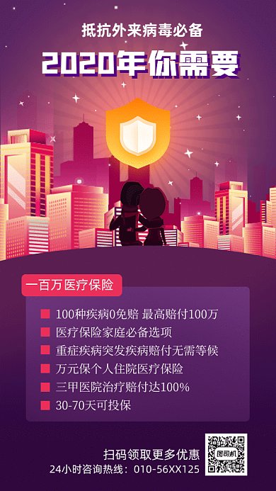 医疗保险gif动态海报