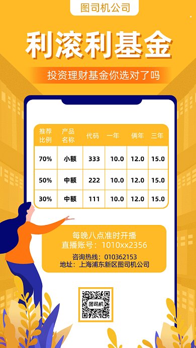 投资理财基金gif动态海报