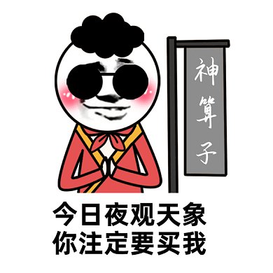 可爱搞怪卡通算卦gif表情包