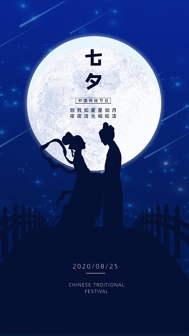 七夕GIF动态海报