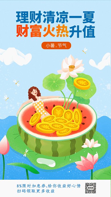 小暑节气GIF动态海报