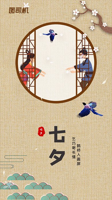 七夕GIF动态海报