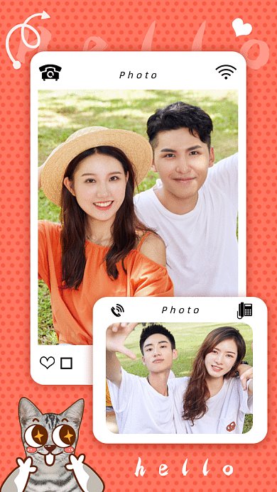 卡爱卡通手机相册gif手机海报