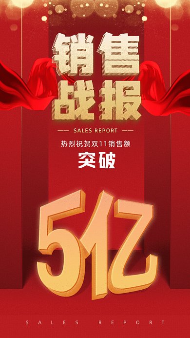 销售战报GIF动态海报