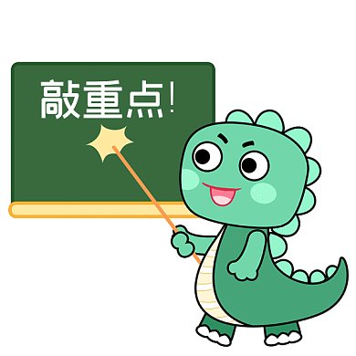 重点注意恐龙敲黑板GIF动态表情包