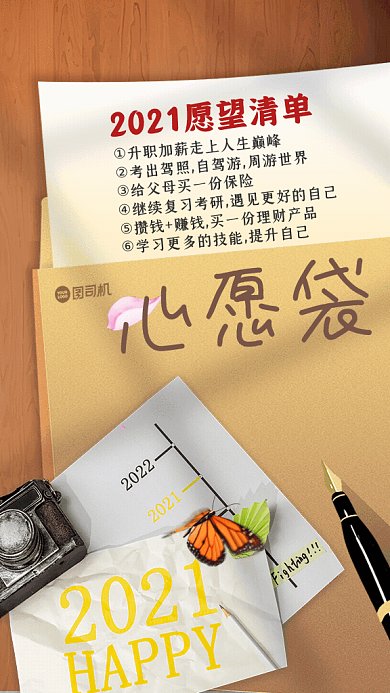 2021新年愿望清单GIF动态海报