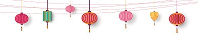 卡通灯笼gif分割线