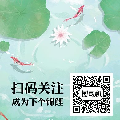 简约清新质感锦鲤动态二维码