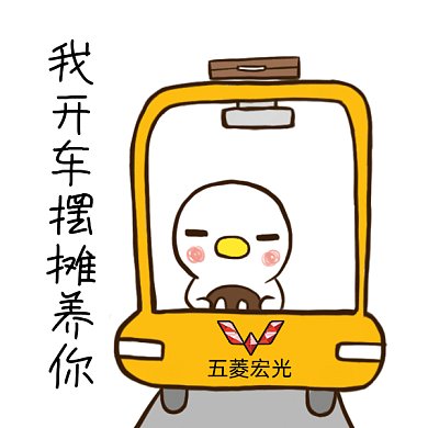 我开车摆摊养你gif表情包