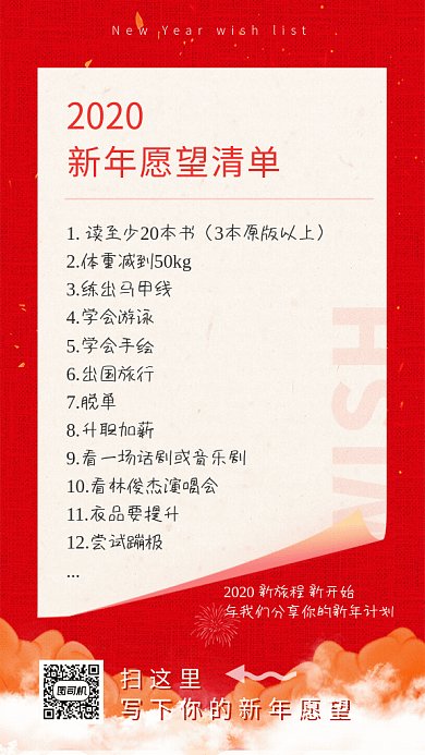 新年愿望清单GIF