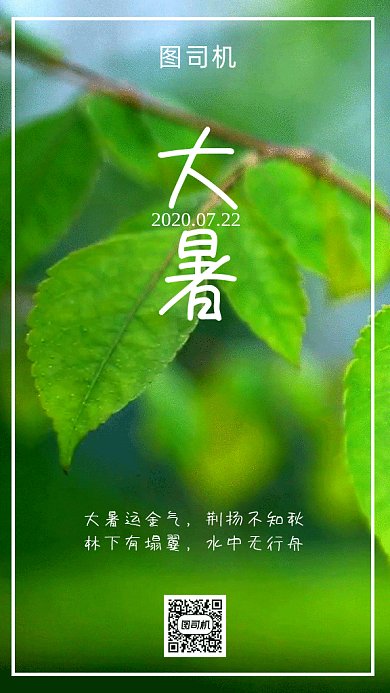 大暑节气gif海报