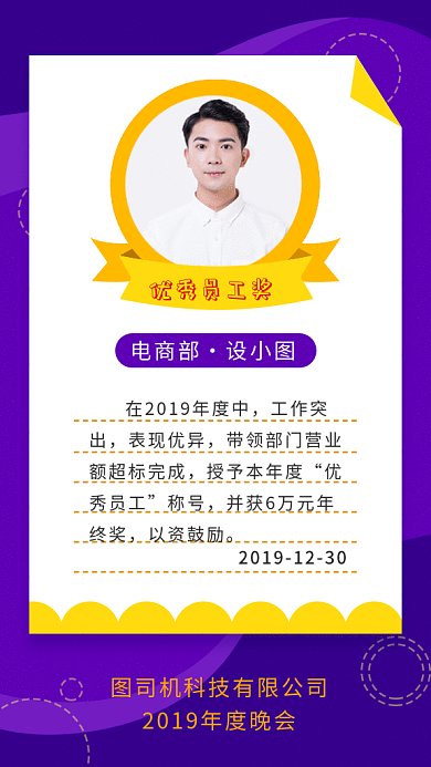 员工奖励gif海报