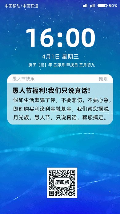 愚人节投资金融gif动态海报